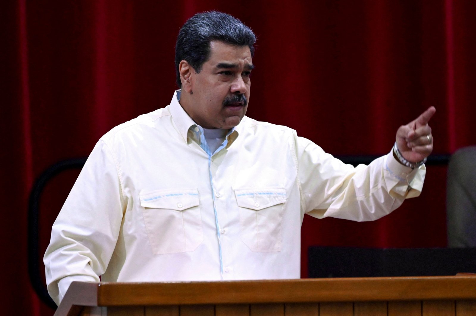 Venezuelan President Nicolas Maduro delivers a speech at Cuba&#039;s national assembly, Havana, Cuba, Dec. 14, 2022. (AFP Photo)