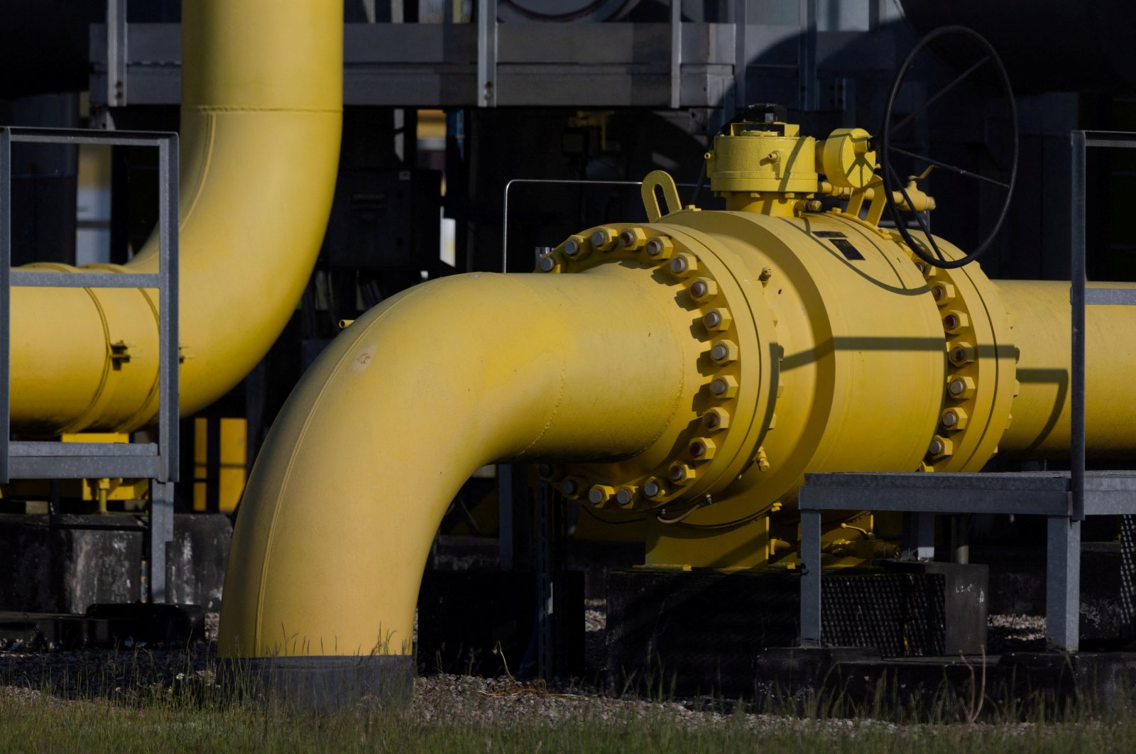 A gas compressor station, part of the Polish section of the Yamal pipeline that links Russia with western Europe, in Gabinek near Wloclawek, Poland May 23, 2022. (Reuters Photo)