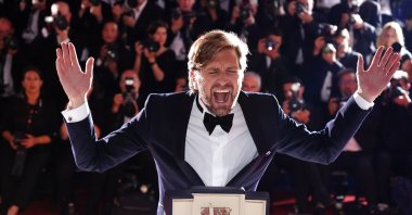 Swedish director Ruben Ostlund, winner of the Palme d&#039;Or Prize for &quot;Triangle of Sadness,&quot; attends the Award Winners&#039; photocall at the 75th annual Cannes Film Festival, Cannes, France, May 28, 2022. (EPA Photo)
