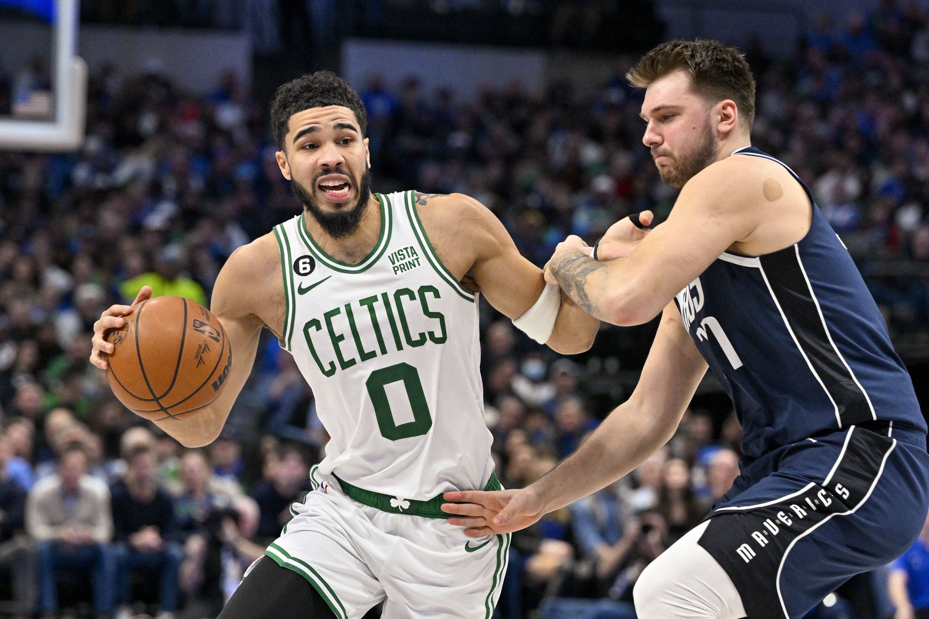 Tatum's rare triple-double fires Celtics past Mavs to 124-95 win | Daily  Sabah