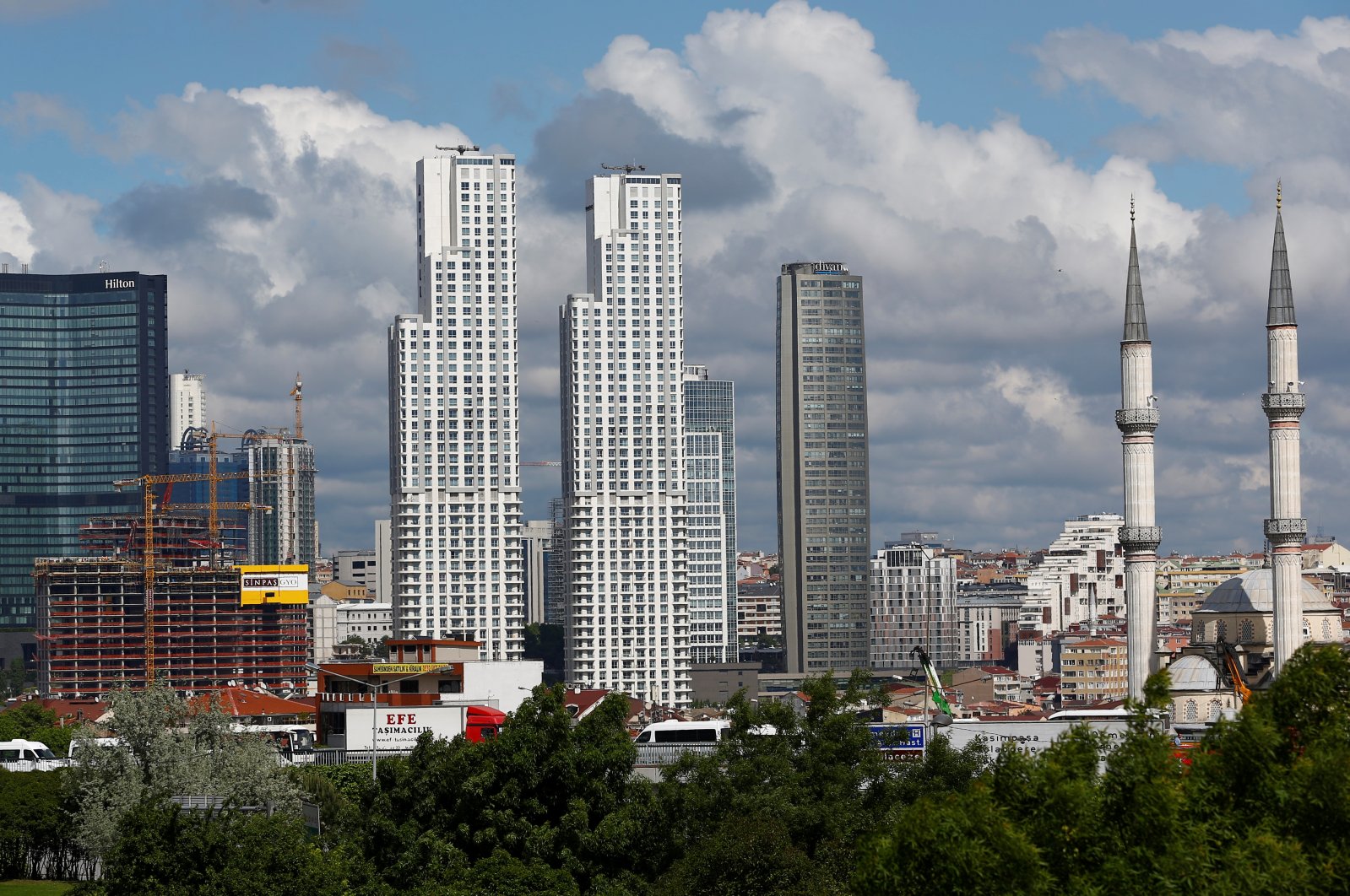 Business and residential buildings are seen in the Şişli district in Istanbul, Türkiye, May 6, 2016. (Reuters Photo)