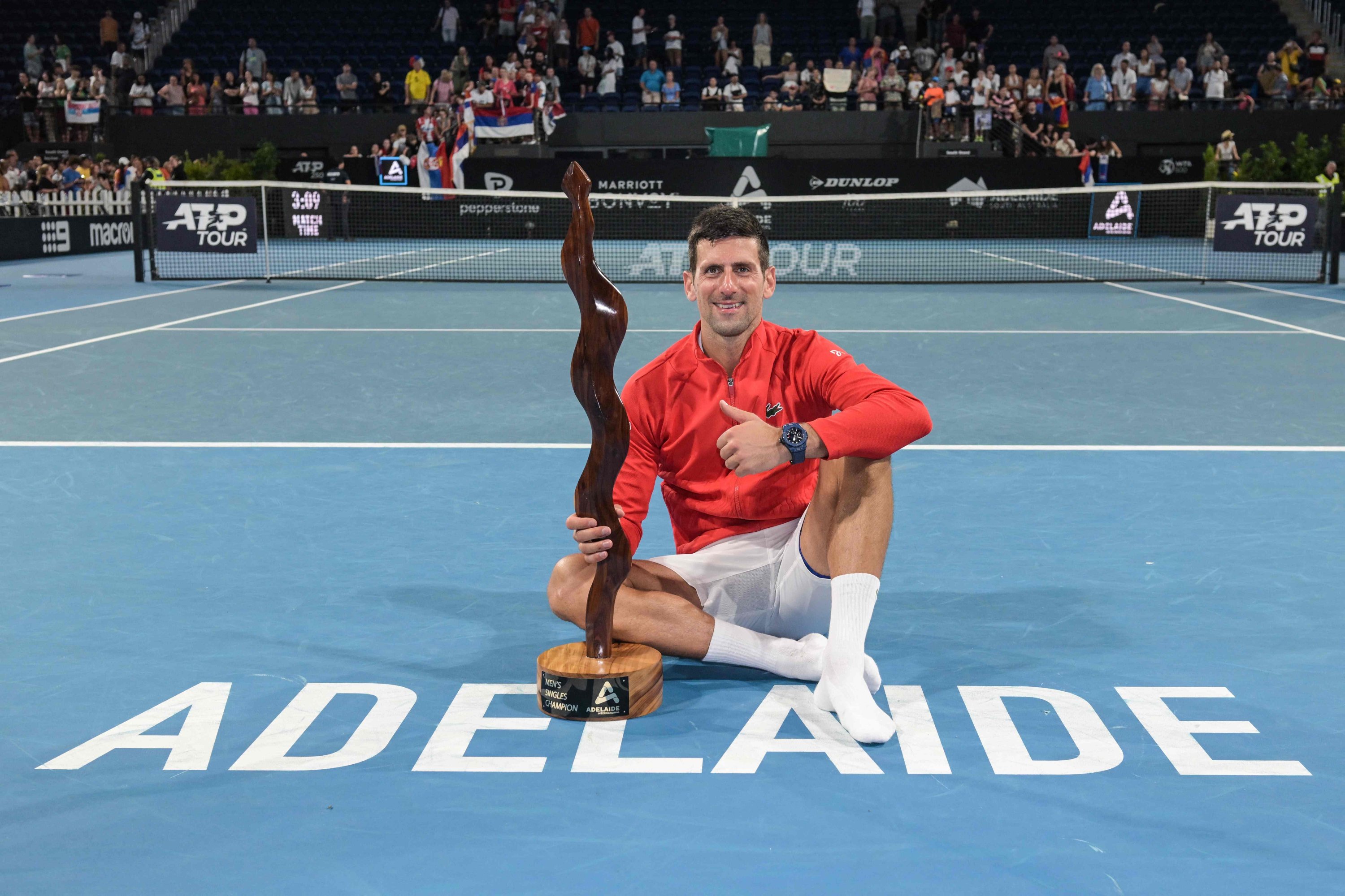 Djokovic narrowly survives marathon before clinching Adelaide gold Daily Sabah