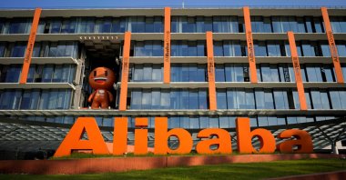 The logo of Alibaba Group is seen at the company&#039;s headquarters in Hangzhou, Zhejiang province, China, July 20, 2018. (Reuters Photo)
