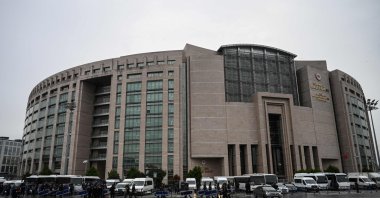 View of the courthouse where Fincancı stood trial, in Istanbul, Türkiye, Jan. 11, 2023. (AFP Photo) 