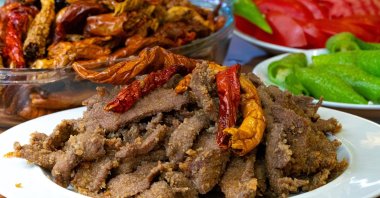 Traditional Turkish Edirne beef liver kebab. (Shutterstock Photo)