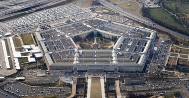 The Pentagon is seen from the air in Washington, U.S., March 3, 2022. (Reuters Photo)