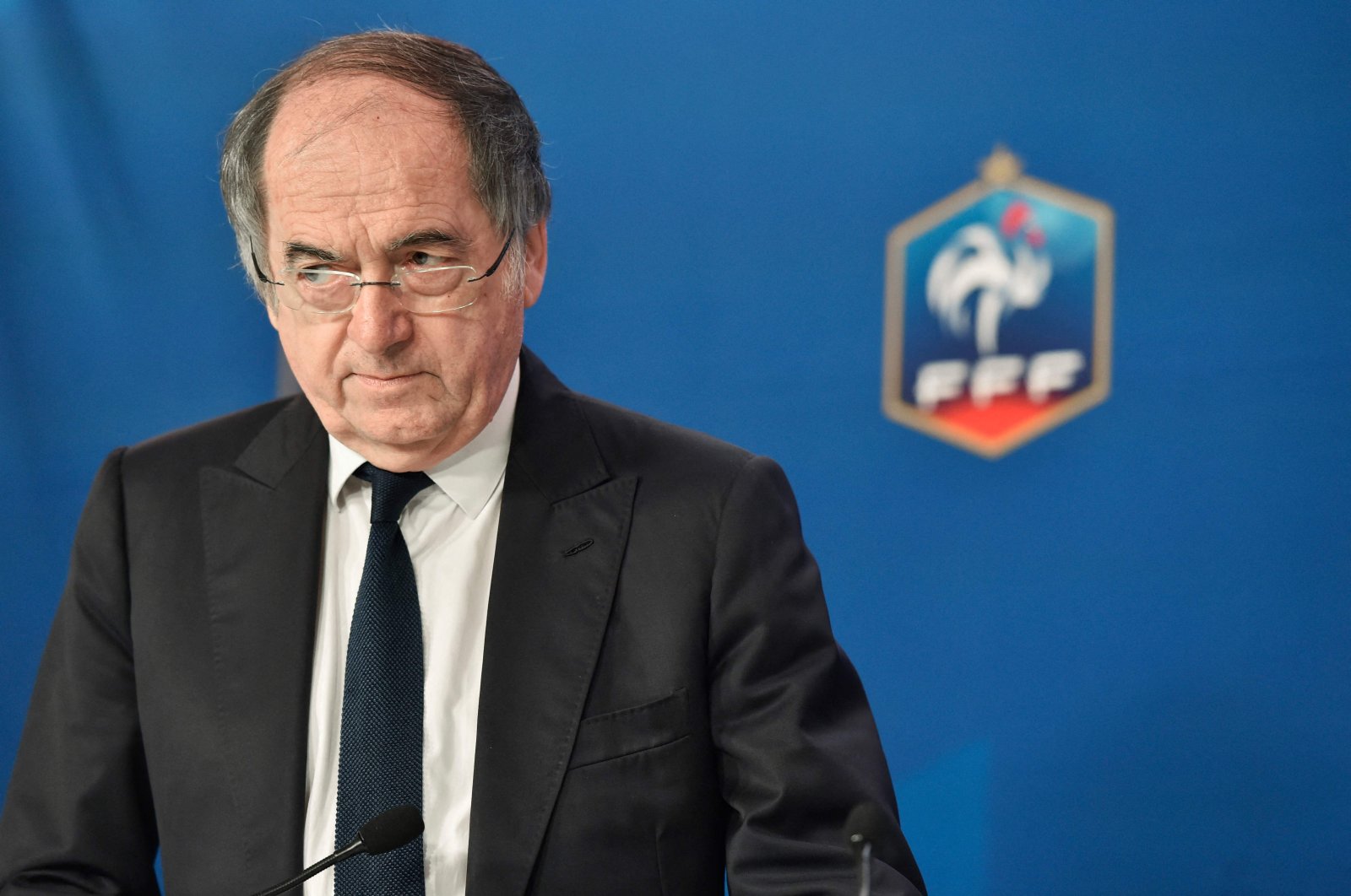 French Football Federation (FFF) President Noel Le Graet gives a press conference on the Euro 2016 football tournament, Paris, France, July 12, 2016 (AFP Photo)