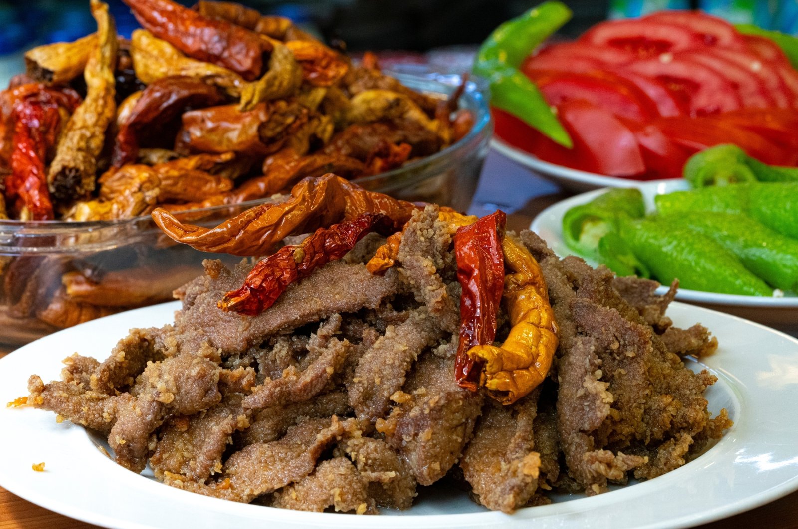Traditional Turkish Edirne beef liver kebab. (Shutterstock Photo)