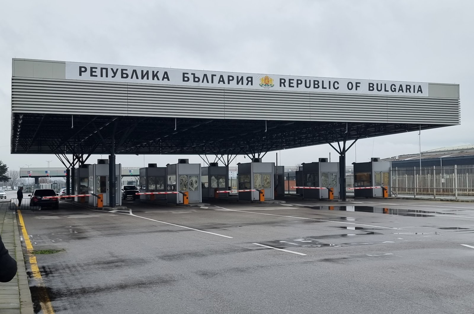 Kapitan Andreevo Border Crossing across Türkiye&#039;s Kapıkule border, in Bulgaria, Jan. 13, 2023. (AA Photo)