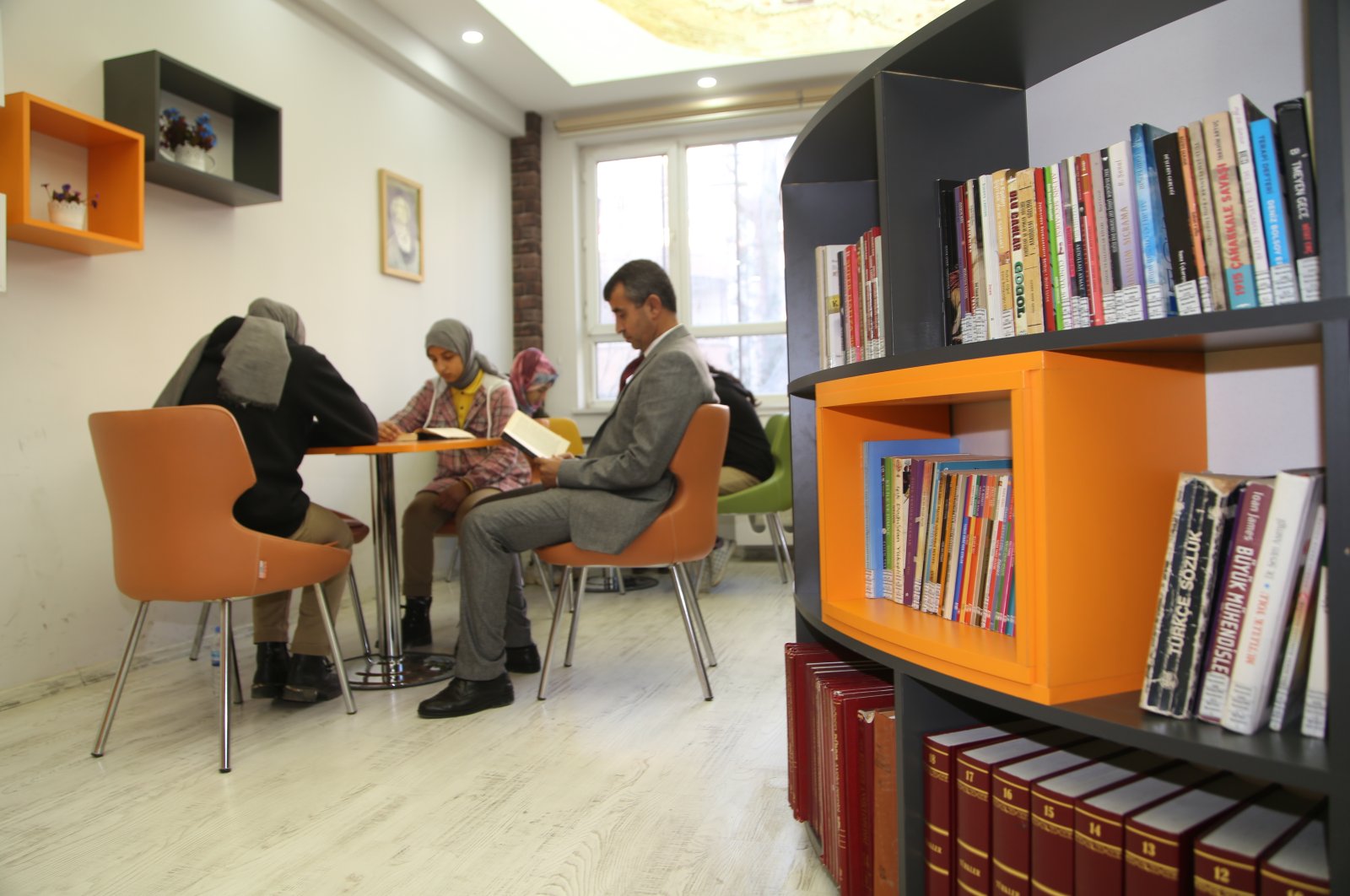 In Şanlıurfa, 974 new libraries have been inaugurated in schools as part of the "No Schools Without Libraries" project, Şanlıurfa, Türkiye, Jan. 14, 2023. (AA Photo)