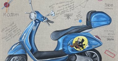 The artwork presented in 'Time Travel' exhibition of contemporary artist Dilek Yalçın. (Photo courtesy of Dilek Yalçın)