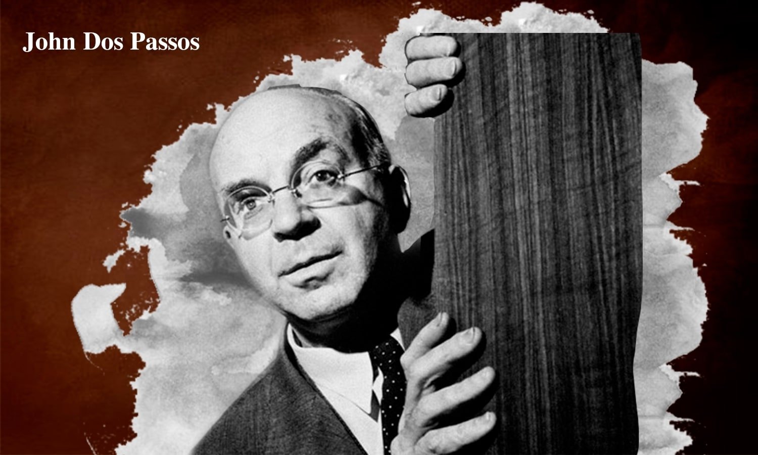 The illustration shows American writer John Dos Passos. (Getty Images / Edited by Betül Tilmaç)
