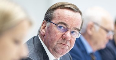 Interior Minister of Lower Saxony Boris Pistorius at a press conference in Hannover, Germany, Dec. 8, 2022. (AP Photo)