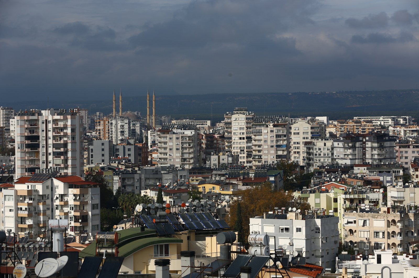 A general view shows the residential buildings in the Mediterranean resort city of Antalya, Türkiye, Dec. 12, 2022. (Reuters Photo)