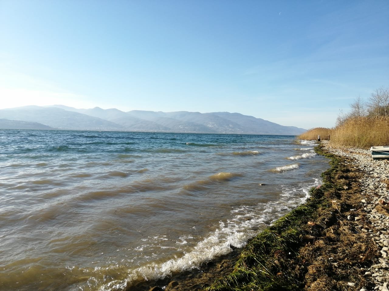The receding waters at Lake Sapanca, Sakarya, Türkiye, Jan. 2, 2023. (Photo by Sisa Bodani)