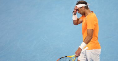 Spain's Rafael Nadal reacts during his second-round match against Mackenzie Mcdonald of the U.S., Melbourne, Australia, Jan. 18, 2023. (Reuters Photo)