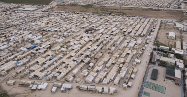 A view from a camp hosting displaced Yazidis in Duhok, northern Iraq, April 20, 2022. (AA Photo)