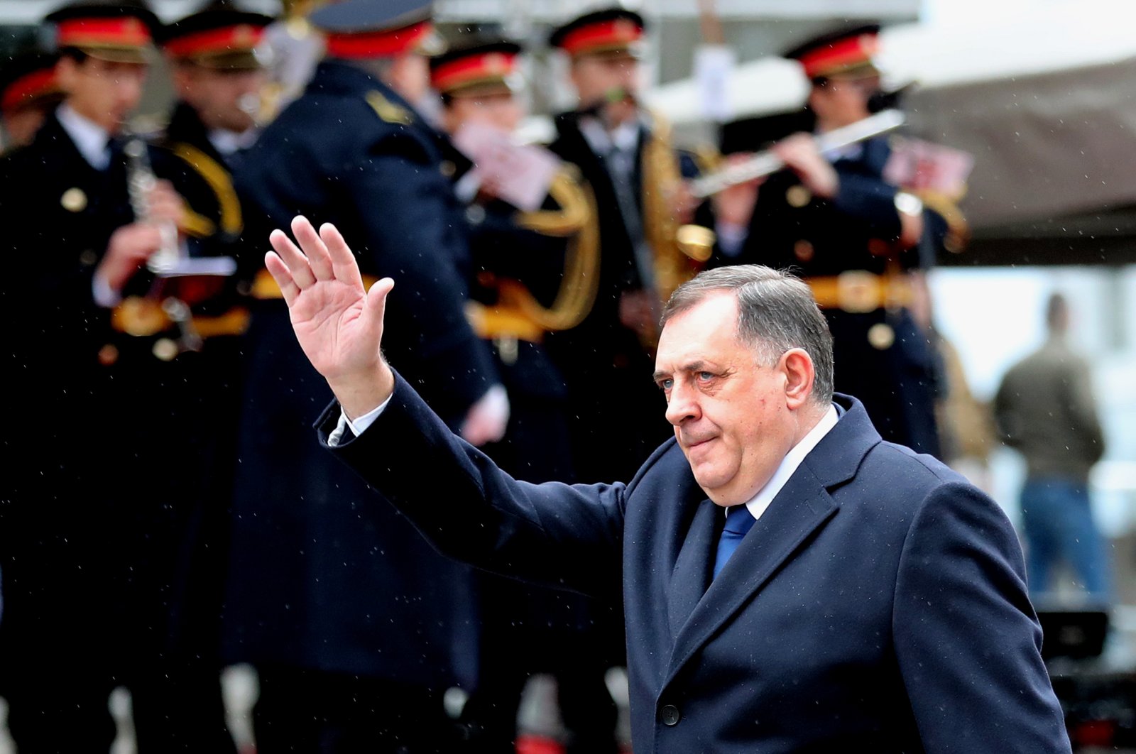 President of Republika Srpska Milorad Dodik attends on parade in East Sarajevo, Bosnia-Herzegovina, Jan. 9, 2023. (EPA Photo)
