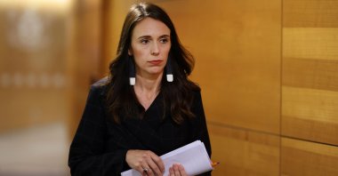 Prime Minister Jacinda Ardern arrives for a press conference in Wellington, New Zealand, Nov. 30, 2020. (AFP Photo)