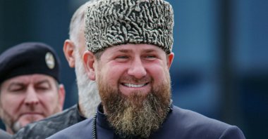 Head of the Chechen Republic, Ramzan Kadyrov, attends a military parade on Victory Day which marks the 77th anniversary of victory over Nazi Germany in the Second World War, in the Chechen capital Grozny, Russia May 9, 2022. (Reuters File Photo)