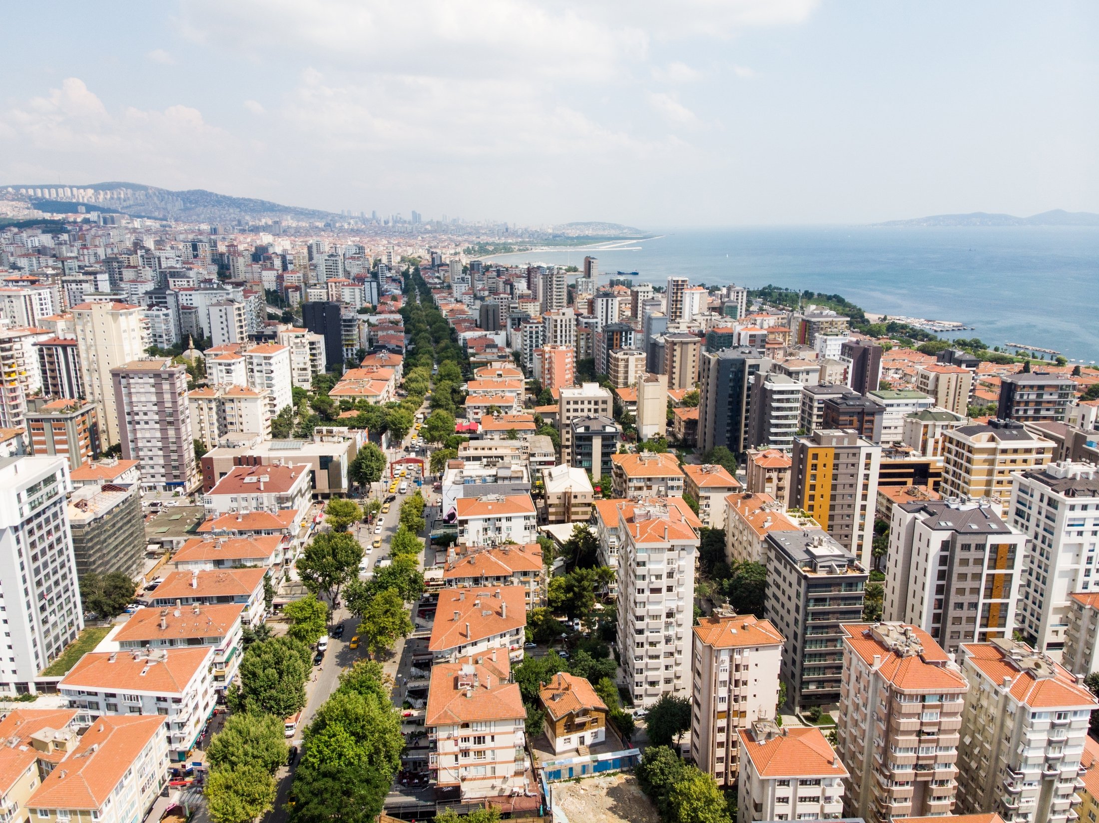 Pemandangan udara Bağdat Avenue, di Istanbul, Türkiye.  (Foto Shutterstock)