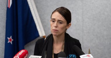New Zealand Prime Minister Jacinda Ardern speaks to the media during a news conference at the Justice Precinct in Christchurch, New Zealand March 16, 2019. (AFP Photo)