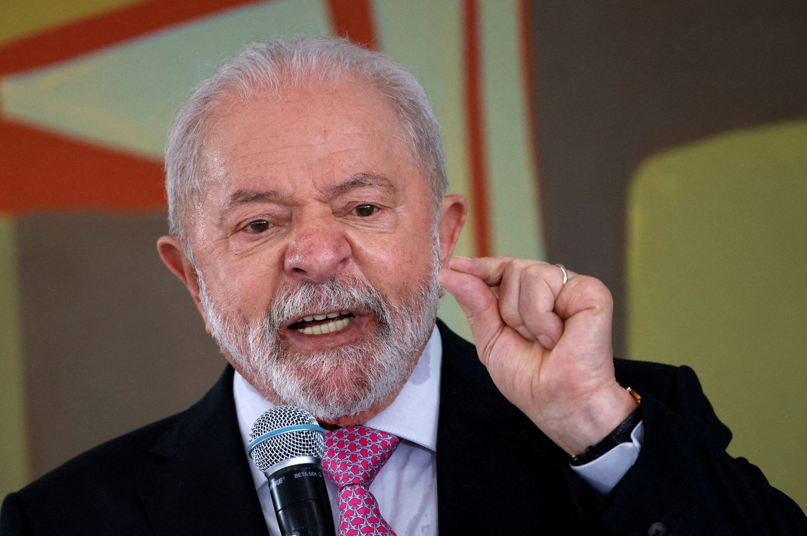 Brazil&#039;s President Luiz Inacio Lula da Silva speaks during a meeting at the Planalto Palace in Brasilia, Brazil, Jan. 19, 2023. (Reuters Photo)