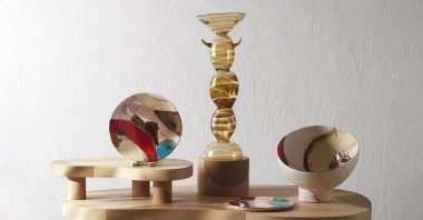 One of the artworks presented in the "Rituel" exhibition by Fran Aniorte. (Photo courtesy of Karaca)