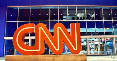 The CNN logo is in front of the CNN Center, the world headquarters for CNN, Atlanta, Georgia, U.S., June 22, 2016. (Shutterstock Photo)