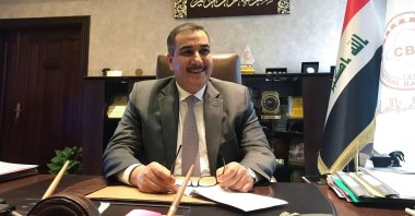Iraq’s Central Bank Governor Mustafa Ghaleb Mukheef speaks during an interview with Reuters in Baghdad, Iraq, Dec. 14, 2021. (Reuters Photo)