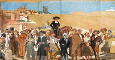 "Vision of Spain" by Joaquin Sorolla, gouache on kraft paper. (Photo courtesy of the Hispanic Society of America)
