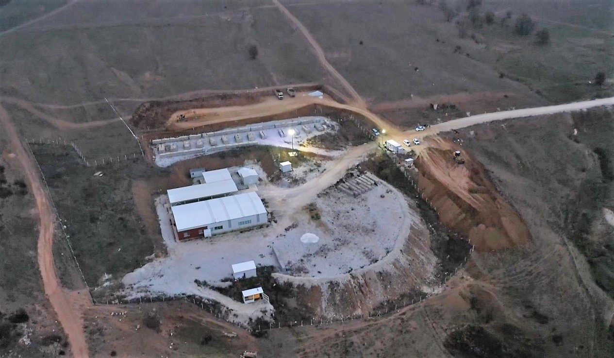 Gold processing facility in the Söğüt district in Bilecik province, Jan. 24, 2023. (AA Photo)