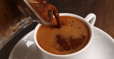 Traditional Turkish Coffee with froth. (Shutterstock Photo)