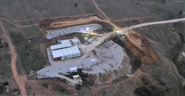Gold processing facility in the Söğüt district in Bilecik province, Jan. 24, 2023. (AA Photo)