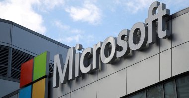 A Microsoft logo is seen in Los Angeles, California, U.S. Nov. 7, 2017. (Reuters Photo)