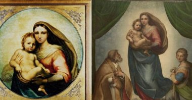 The combination photo shows the painting "Brecy Tondo." (DHA Photo)