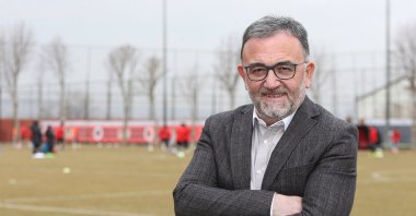 Gençlerbirliği media spokesperson Savaş Çolakoğlu poses for a photo, Ankara, Türkiye, Jan. 26, 2023. (AA Photo)