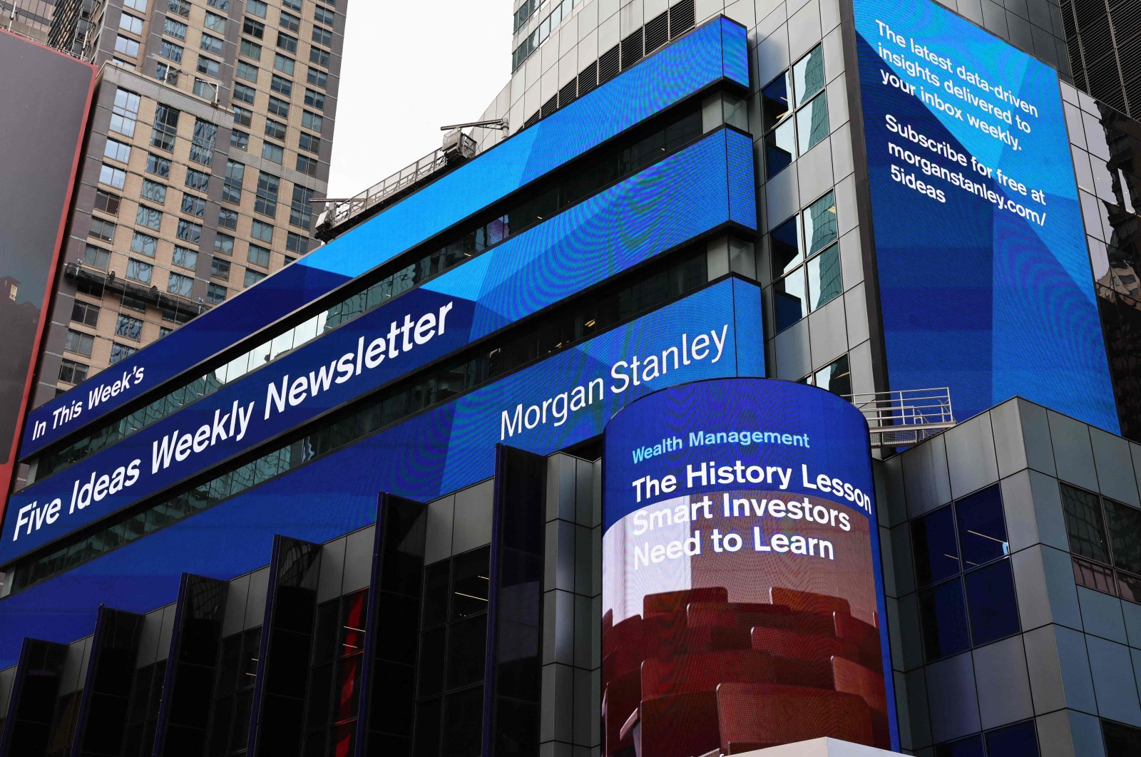 The Morgan Stanley headquarters building is seen in New York, U.S., Jan. 17, 2023. (AFP Photo)
