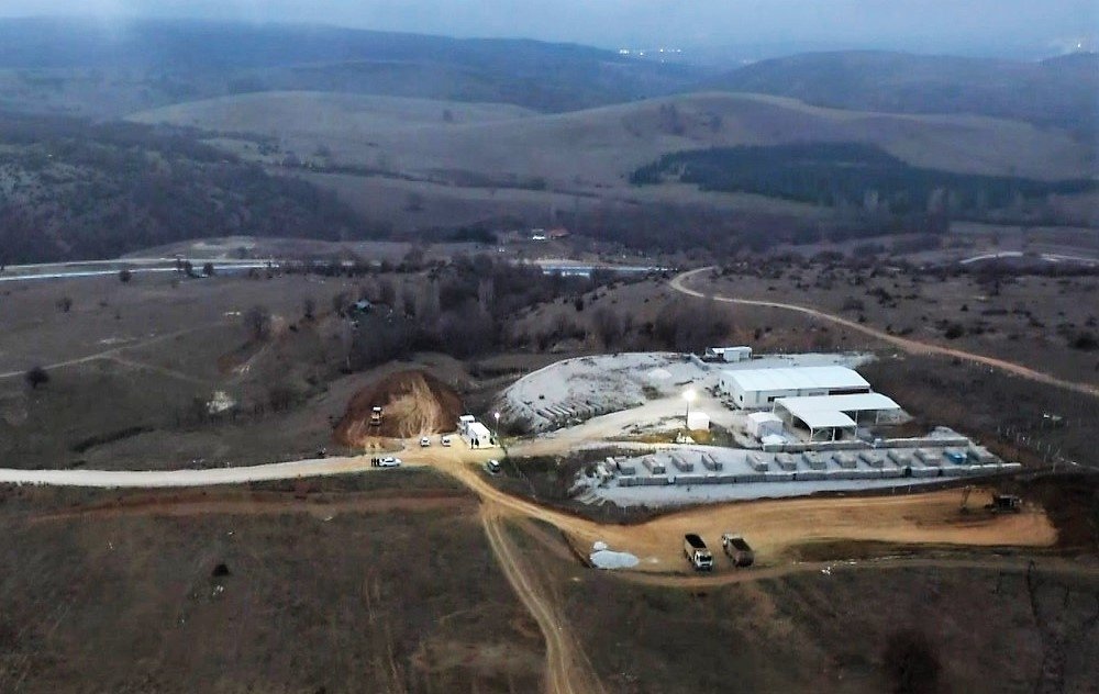 A gold processing facility in the Söğüt district of Bilecik province, northwestern Türkiye, Jan. 24, 2023. (AA Photo)