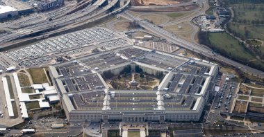 The Pentagon is seen from the air in Washington, U.S., March 3, 2022. (Reuters Photo)