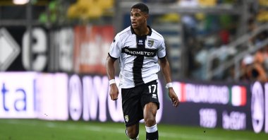 Parma Calcio's Jayden Oosterwolde in action during the Serie B match against SSC Bari at the Stadio Ennio Tardini, Parma, Italy, Dec. 8 2022. (Getty Images Photo)