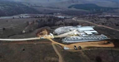 A gold processing facility in the Söğüt district of Bilecik province, northwestern Türkiye, Jan. 24, 2023. (AA Photo)