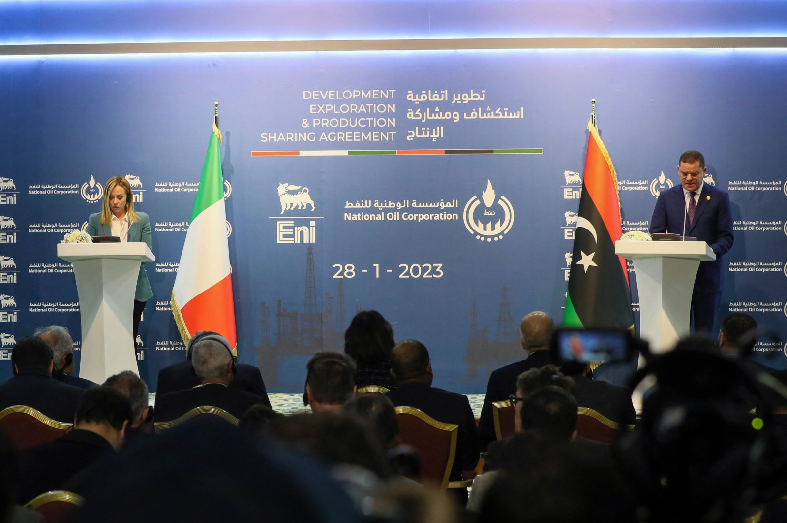 Italia, Libya menandatangani kesepakatan gas  miliar selama kunjungan PM Meloni