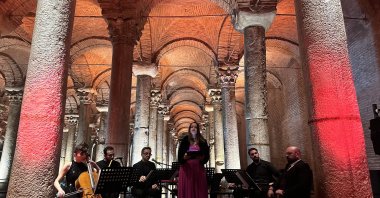The performance of &quot;From Bach to Itri&quot; by Ensemble Orient - Occident Istanbul, Türkiye, Jan. 25, 2023. (Photo by Derya Taşbaşı)