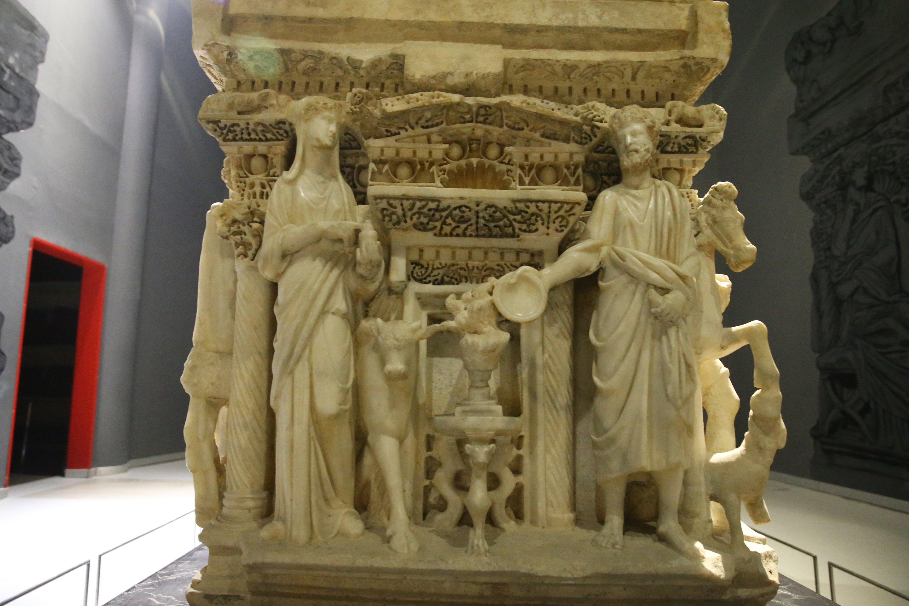 Pemandangan dari Antakya Sarcophagus di Museum Arkeologi Hatay, Hatay, Türkiye, 26 Desember 2022. (Foto AA)