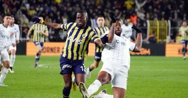 Fenerbahçe's Enner Valencia in action during the match against Kasımpaşa at Ülker Stadium, Istanbul, Türkiye, Jan. 29, 2023. (IHA Photo)