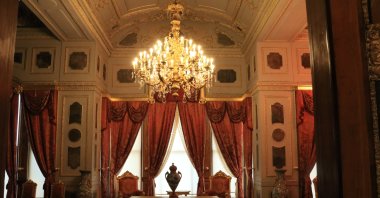 "Selamlık," the portion of a house reserved for men in Ottoman culture of the Mecidiye Mansion, Istanbul, Türkiye, Jan. 27, 2022. (Photo by Betül Tilmaç)