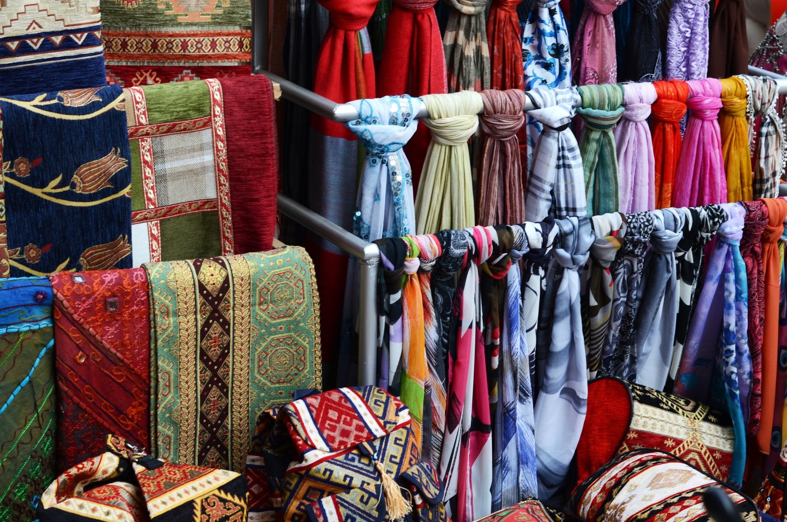 Anatolian fabrics for rugs and shawls. (Shutterstock Photo)