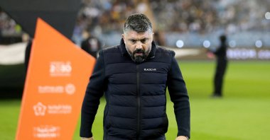Valencia coach Gennaro Gattuso before the Spanish Super Cup semifinal match against Real Madrid at the King Fahd Stadium, Riyadh, Saudi Arabia, Jan. 11, 2023. (Reuters Photo)