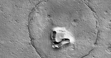 A formation on Mars that resembles a bear, Jan. 25, 2023. (Reuters Photo)